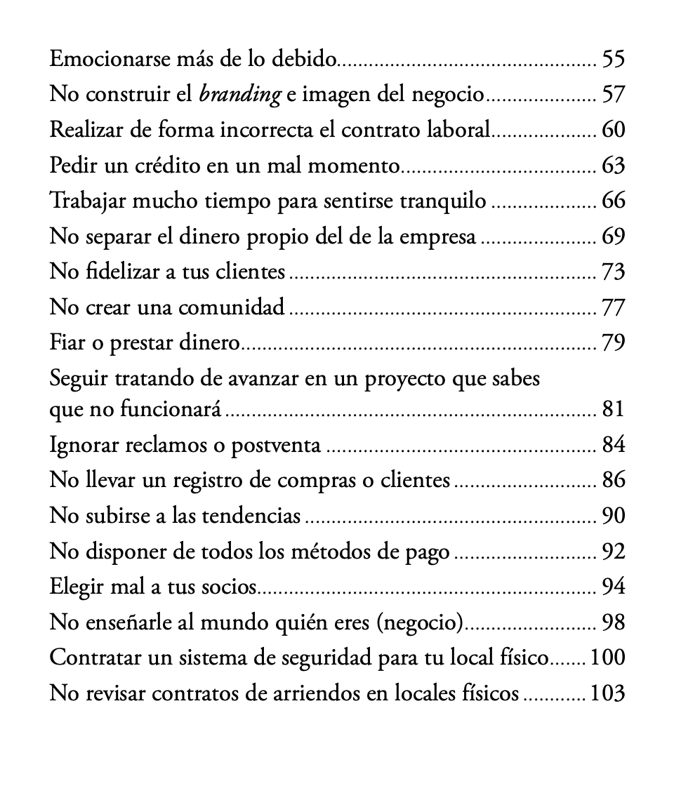 Libro: Emprendiendo sin errores